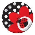 8 Ladybug Dots Plates